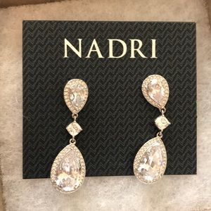 CZ dangling earrings